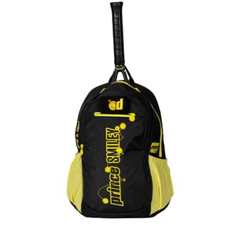 Prince x Smiley Kids' Backpack (Main compartment + racket compartment for rackets up to 25in) 2025 black